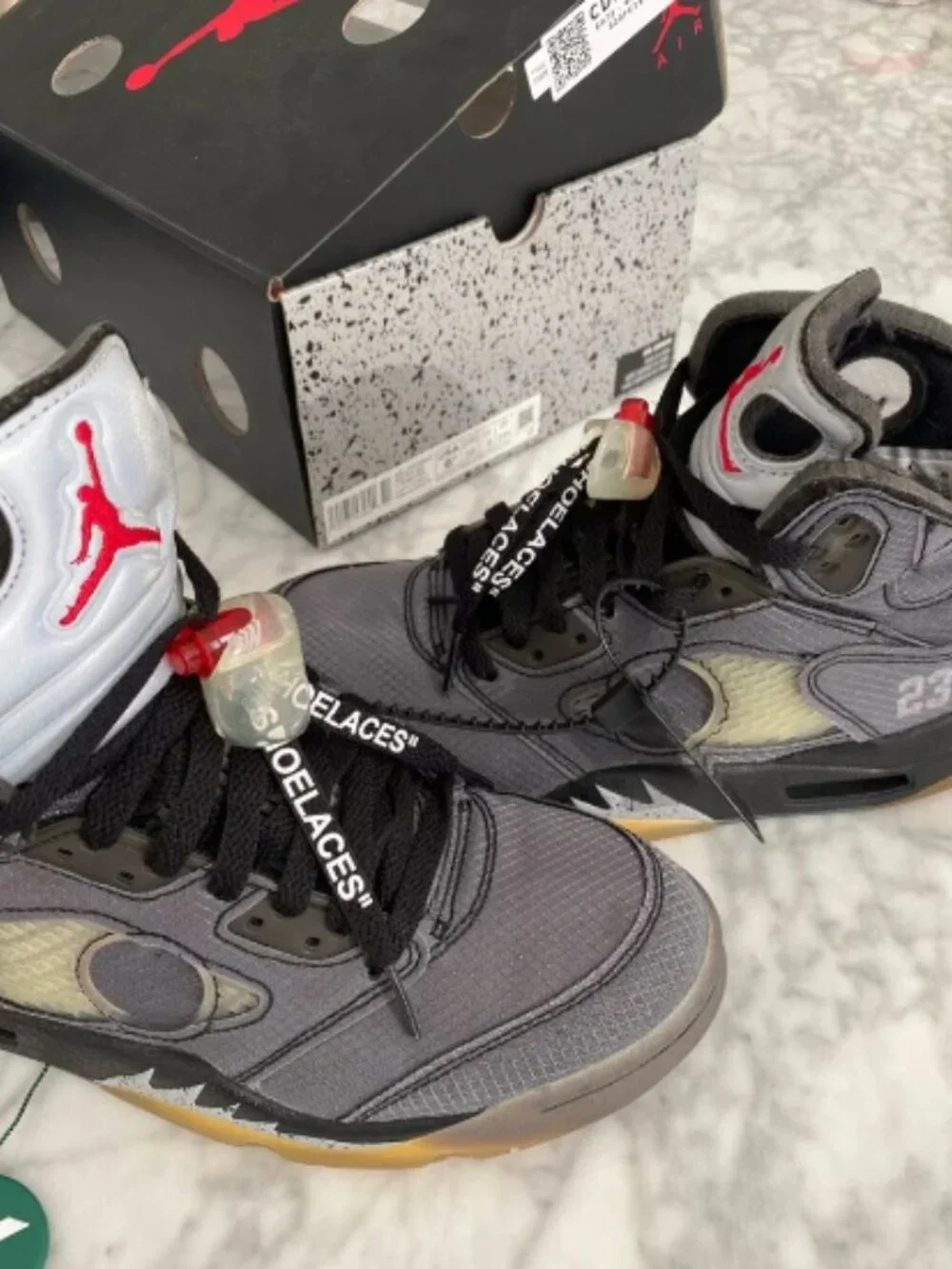 Jordan 5 Retro Off White Muslin sneakers
